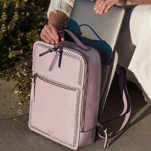 Calpak Kaya 15 inch Laptop Backpack in Lavender